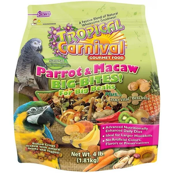 4 Lb F.M. Brown Tropical Carnival Natural Parrot/Macaw - Health/First Aid